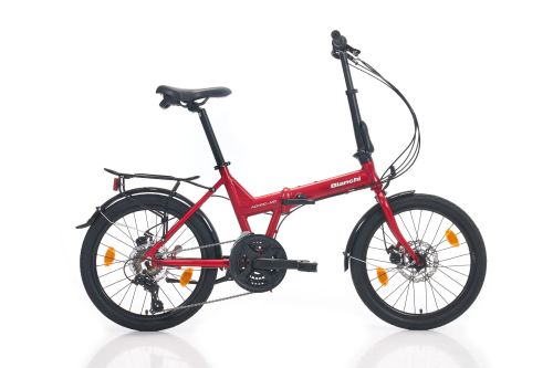 Bianchi - Bıanchı Adhoc Katlanır Bisiklet 380H Md 20 Jant 21 Vites Tourney Red Whıte_Kopya(1)