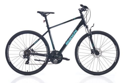 Bianchi - BIANCHI T0018FS 28 JANT 470H AL-6061 21S VB BLACK-CELESTE 