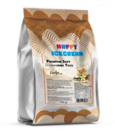  - Happy Icecream Premium Soft Vanilya Dondurma Tozu 750 GR