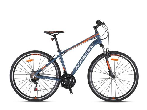 KRON TX 75 28 JANT Trekking - 19' - 21 Vites - V.B. - Mat Gri-Gri/Siyah/Mavi