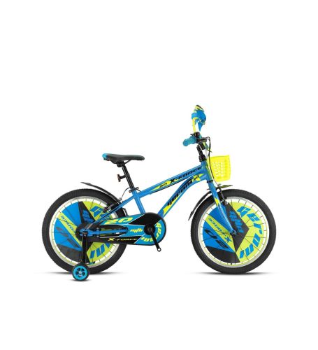 Kron - KRON X-FORCE 16 JANT MTB - 10' - Vitessiz - V.B. - Mavi-Siyah/Neon Sarı-