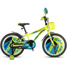 Kron - KRON X-FORCE 16 JANT MTB - 10' - Vitessiz - V.B. - Neon Sarı-Siyah/Mavi