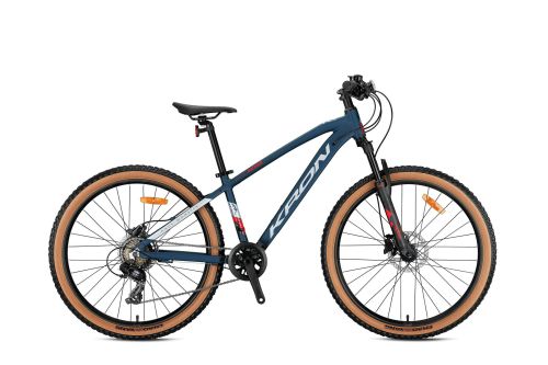 Kron - KRON XC 100 24 JANT MTB - 13' - 8 Vites - H.Disc- Mat Koyu Lacivert/Gri-Kırmızı