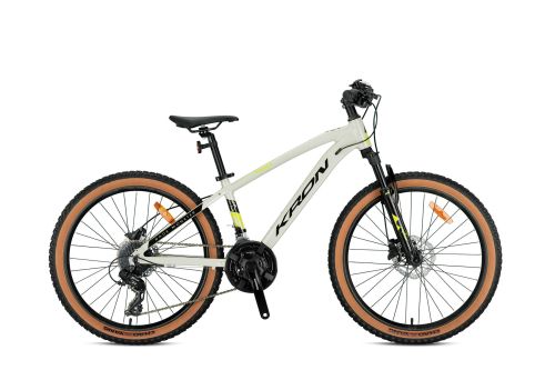 Kron - KRON XC 100 27,5 JANT HİDROLİK DİSK DAĞ BİSİKLETİ BEJ/NEON SARI/SİYAH 