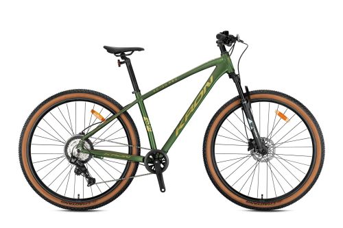 KRON XC 100 PRO 29 JANT MTB - 17' - 8 Vites - H.Disc - Mat Haki/Parlak Sarı