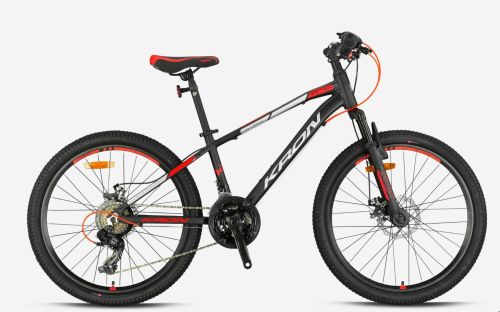 KRON XC 75 24 JANT MTB - 13' - 21 Vites -V.Brake - Mat Siyah/Kırmızı-Gri-Mavi -