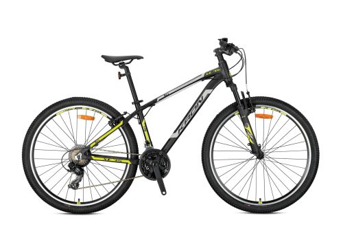 Kron - KRON XC 75 27.5 JANT MTB - 15' - 21 Vites - V.Brake - Mat Siyah/Bej-Neon Sarı-