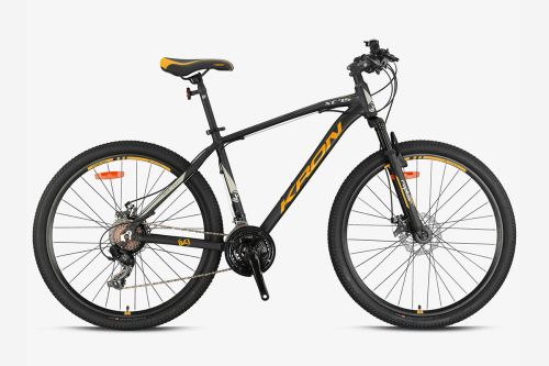 Kron - KRON XC 75 26 JANT MTB - 14′ - 21 Vites - V.Brake - Mat Siyah/Bej-Neon Sarı