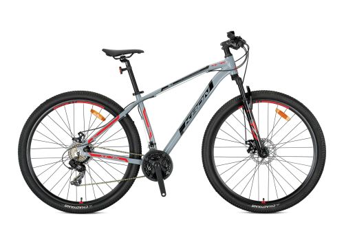 Kron - KRON XC 75 27.5 JANT MTB - 15' - 21 Vites - V.Brake - Nardo Gri/Siyah-Kırmızı