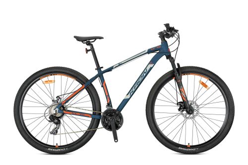 KRON XC 75 29 JANT MTB - 15' - 21 Vites - M.Disc - Mat Koyu Lacivert/Bej-Neon Turuncu