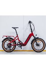 Loop - Loop COASTER 20 Jant Katlanır (FAT Bike) - 7 Vites Elektrikli Bisiklet Kırmızı-Siyah