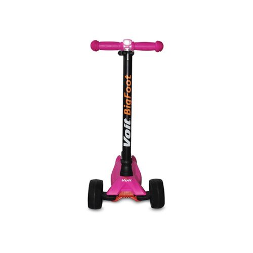 Voit 218c Işıklı Geniş 3 Teker Scooter-Fuşya