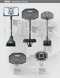 Voit CDB001C Yüksekliği Ayarlanabilir Ayaklı Seyyar Basketbol Potası
