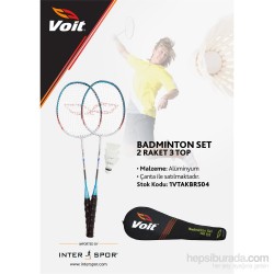 Voit Pro-504 3 Top 2 Raket Badminton Set - Thumbnail